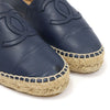 CHANEL G29762 Dark Navy Lambskin Espadrille Women's Slip-On 37 117643546 [P]