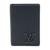 Louis Vuitton M69979 Ink Blue Grained Calfskin LV Aerogram Pocket Organizer Card Wallet 117643764 [P]