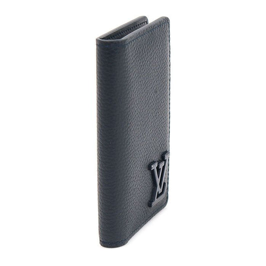 Louis Vuitton Ink Blue Grained Calfskin LV Aerogram Pocket Organizer Cardholder M69979 117643764
