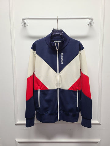 PALM ANGELS マルチカラー ブロック ロゴ トラック ウィンドブレーカー ジャケット 117657709