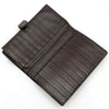 Bottega Veneta 114074 Dark Brown Weaving Mesh Long Wallet 117667241 [P]