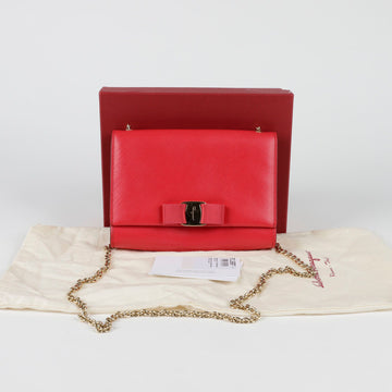 SALVATORE FERRAGAMO 22 B558 Ginny Bow Mini Schulter-Crossbody 117526051