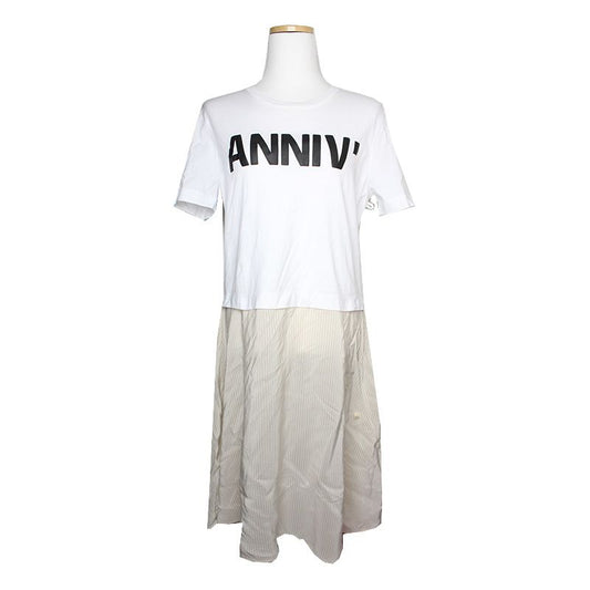 MAISON MARGIELA MM6 ホワイト Tシャツ ワンピース 44, 55 117861079