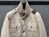 Stone Island Ivory Naslan Shoulder and Fan Padded Jacket 731543532 V0092 118000060 [P]