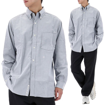 NANAMICA Button Down Wind Shirt SUGF350E Grayish Navy 117949073