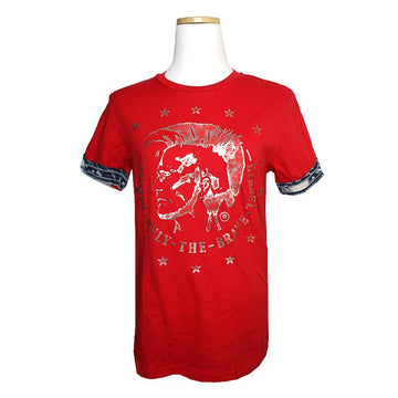 Diesel Red Appliqué T-Shirt 44 118024920