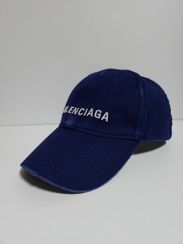 BALENCIAGA L ブルーロゴウォッシュキャップ 590758 4A9B9 118025330