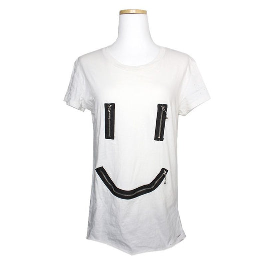 Diesel Zipper Detail Distressed T-Shirt 44, 55 118028125