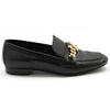 LOUIS VUITTON Schwarze Obermaterial-Gold-LV-Flachschuhe 37 118043758 [P]