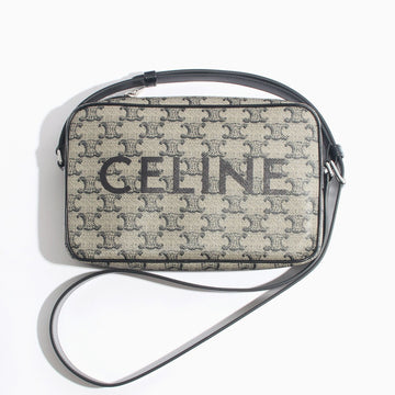 Celine Printed Triumph Canvas Medium Crossbody Bag Beige (Box Not Included) 194502GED 02SI 118180404