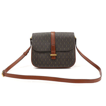 Saint Laurent Brown Monogram Canvas Brown Leather Gold-Tone Satchel Shoulder Bag 568604 118552245