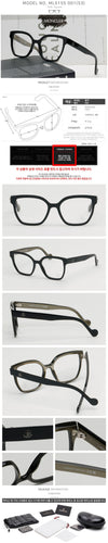 Moncler Eyeglass Frame ML5155 001 Luxury Square Cat Eye Acetate Black Oversized 118697009 [P]