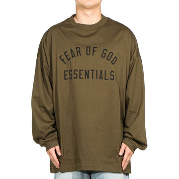 Fear of God 24FW (125BT244204F OLIVE) Men's Essential Long Sleeve T-Shirt 118785063