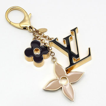 Louis Vuitton Gold Fleur de Monogram Bag Charm Keyring 67119 118948911
