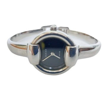 Gucci Horsebit Steel Black Dial 1400L Women's Watch Bracelet aa42979 118957083