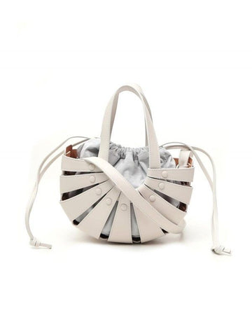 BOTTEGA VENETA ホワイトシェルバッグ 651819VMAUH9018 45905664