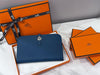 HERMES Dogon Duo Geldbörse Dunkelblau 119059574 [P]