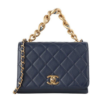 CHANEL Triple Perlenkette Umhängetasche mit Drehverschluss AS2639 33802 119184288