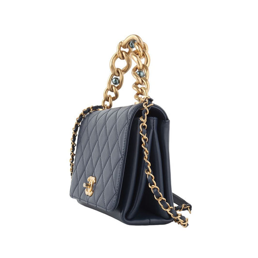 CHANEL AS2639 トリプル パール チェーン ターンロック フラップ ショルダーバッグ 33802 119184288