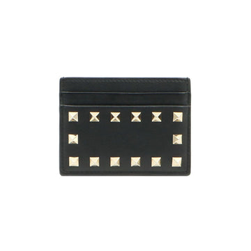 VALENTINO Schwarzes Kalbsleder Rockstud Kartenetui 0486BOL 119193659