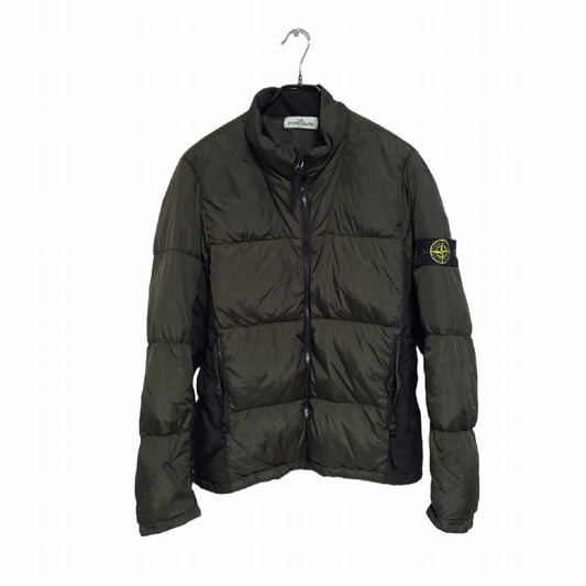 STONE ISLAND クリンクルラプス ガーメントダイ ノンフード パディング ジャケット 119199779
