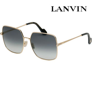 Lanvin Sunglasses LNV121SLB 714 Gold Metal Square Oversized 119254414