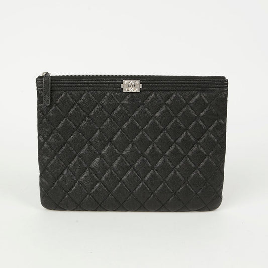CHANEL A84406 Caviar Skin Boy New Medium Clutch 118665669