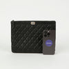 CHANEL キャビアスキン ボーイ ニューミディアム クラッチ A84406 118665669 [P]