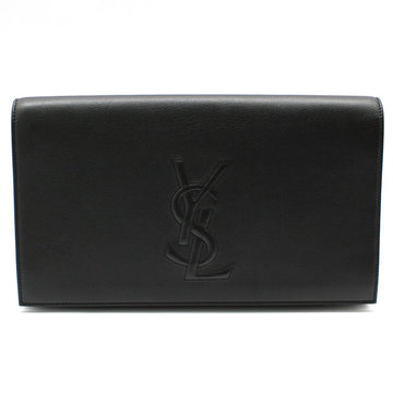 SAINT LAURENT ブラック レザー ベルジュール クラッチ 361120 119358396