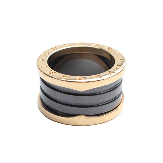 BVLGARI B.zero1 750 Pink Gold Black Ceramic 3-Ring Ring 11 119364184