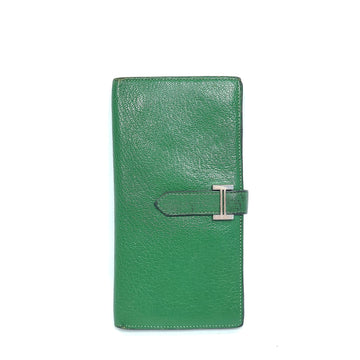Hermes Bean Long Wallet Green 1372 119413272