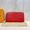LOUIS VUITTON Épi Zippy Rot Geldbörse 19.5x11x2 119460673 [P]
