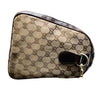 GUCCI GGロゴ ブラウン レザー トリミング ボストン トートバッグ ショルダーバッグ 247205 119462436 [P]