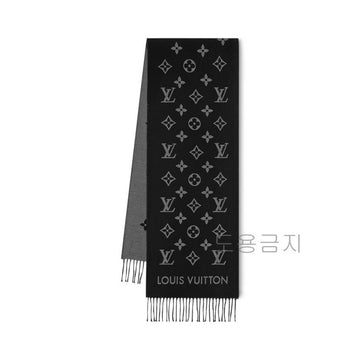 LOUIS VUITTON Schal Herren All About Monogram Schwarz M79225 119503650