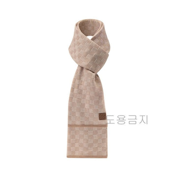 LOUIS VUITTON Cashmere-Schal, Petit Damier Beige, M77986 119503673