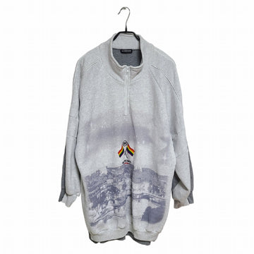 BALENCIAGA Regenbogen-Flagge Übergröße Hybrid Anorak T-Shirt 1422 119564692