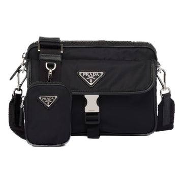Prada Rinalyn Triangular Logo Crossbody Bag Black 2VH133 2DMH F0002 119565568