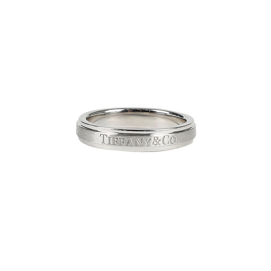 Tiffany & Co Size 15 Platinum Satin Finish Band Ring 28270377