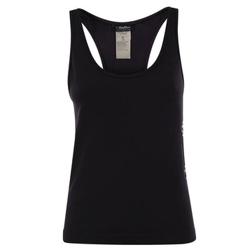 MaxMara Fortuna Logo Sleeveless Top Black 2429946011 005 119577498