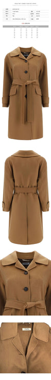 MAXMARA Wollmantel mit Gürtel Camel 2429016053 001 119577556 [P]