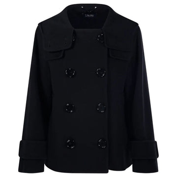 MAXMARA TIME Straight Hem Jacke Schwarz 2429086031 013 119577614