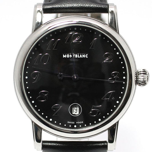 Montblanc Meisterstück 7072 40MM Star Date Quartz Leather Band Watch 119798026
