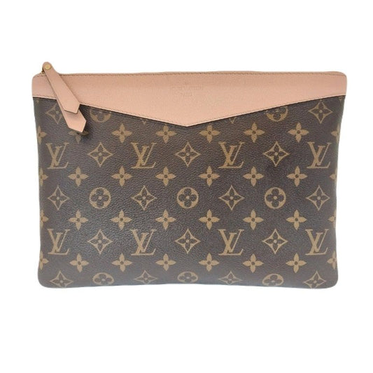 Louis Vuitton Monogram Canvas Daily Pouch Rose Powder Women Pink Clutch Bag M62942 119808498
