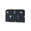 Thom Browne Pebble Grain 3D Half Drop Sky Icon Three Stripe Zipper Card Holder 157969557 [P]