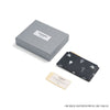 Thom Browne Pebble Grain 3D Half Drop Sky Icon Three Stripe Zipper Card Holder 157969557 [P]