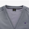 NEEDLES LQ249 0050 Herren Cardigan aus Fleece mit V-Ausschnitt 144646627 [P]