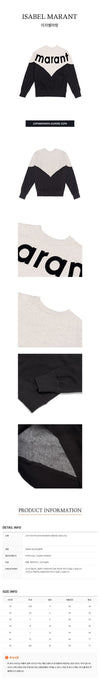 Isabel Marant Two-Tone Logo Sweatshirt 44898136 [P]