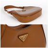 Prada Medium Leather Shoulder Bag with Triangle Logo 91640560 [P]