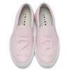 Joshua Sanders 16SS Pink Leather 23 Embossed Slip-On Sneakers 10017W23 PINK 32204021 [P]