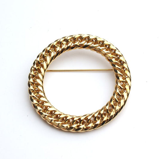 Other Brand Gold Wreath Brooch and Amber Brooch Set 119866903